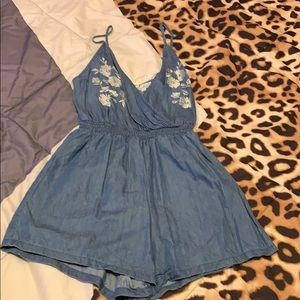 Denim Romper